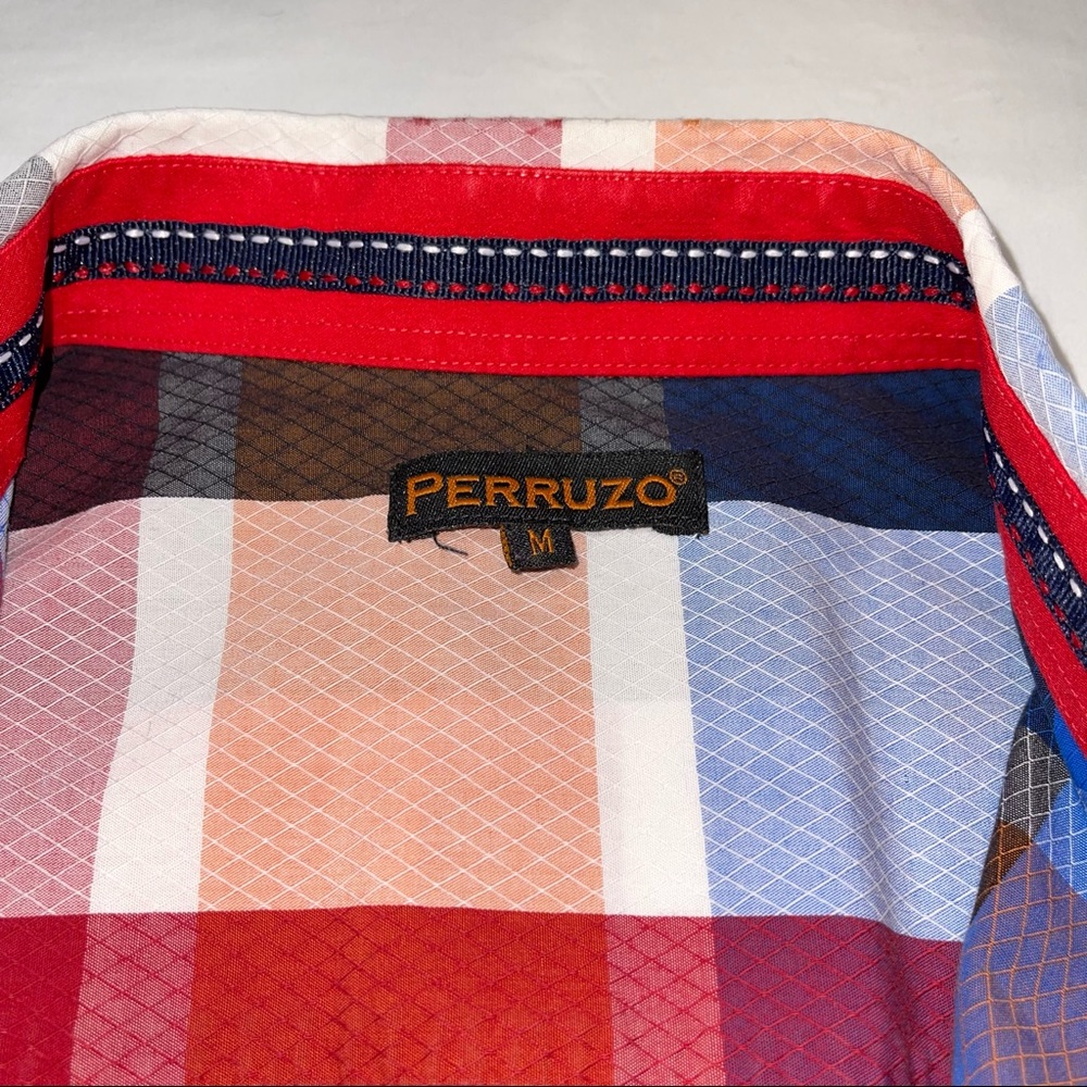 2xhost Pickperruzo Diamond Pattern Button Down - image 4